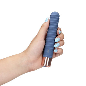 Loveline Geribbelde Mini Vibrator - Reisformaat Paars - EroticToyzKogel - en MinivibratorsLoveline by Shots