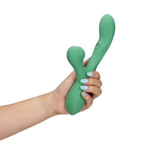 Loveline Rabbit Vibrator met Pulse Golf en Tong Bewegingen - Roze - EroticToyzRabbit VibratorsLoveline by Shots