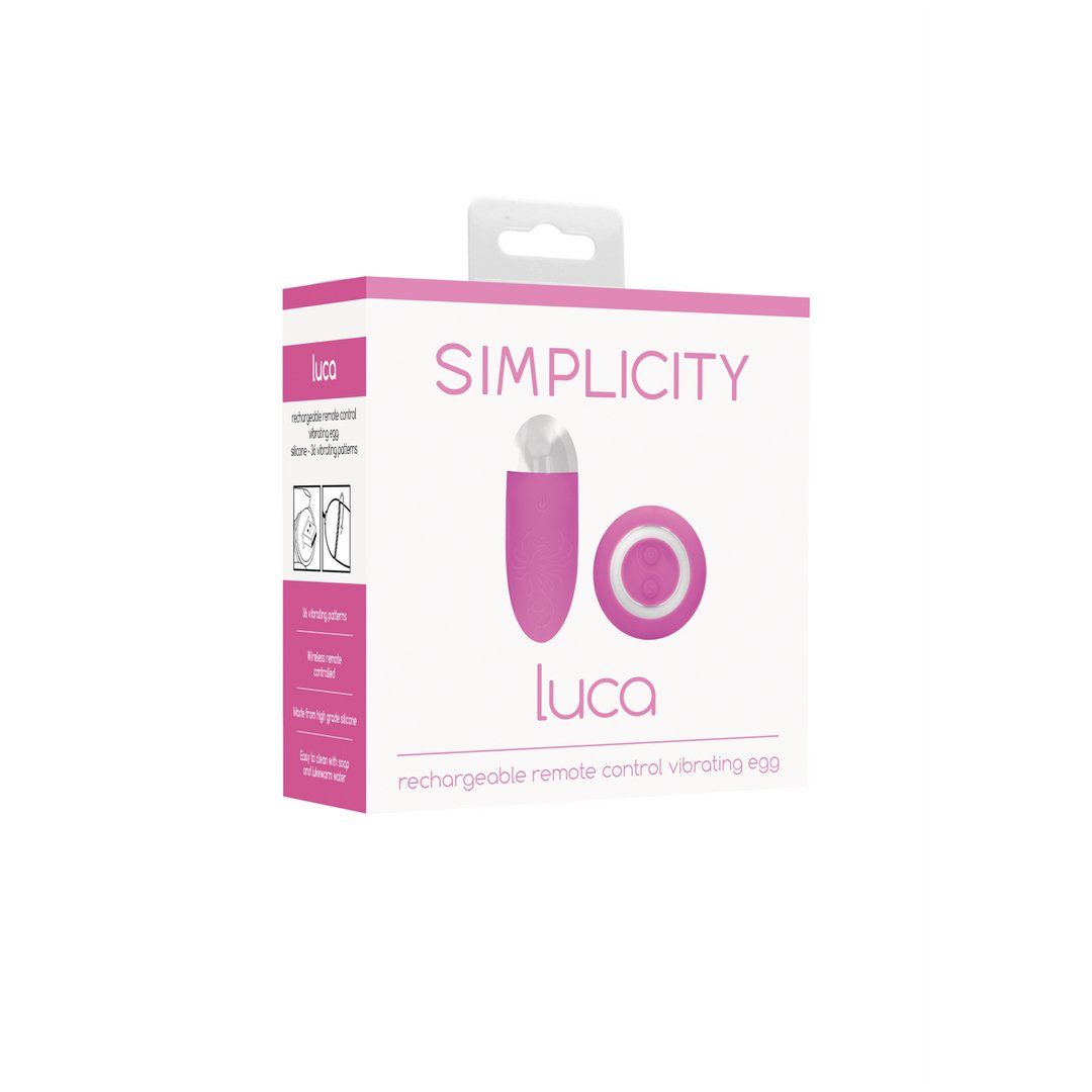 Luca - Wireless Vibrating Egg with Remote Control - EroticToyzProducten,Toys,Vibrators,Vibrerende Eitjes,,VrouwelijkSimplicity by Shots