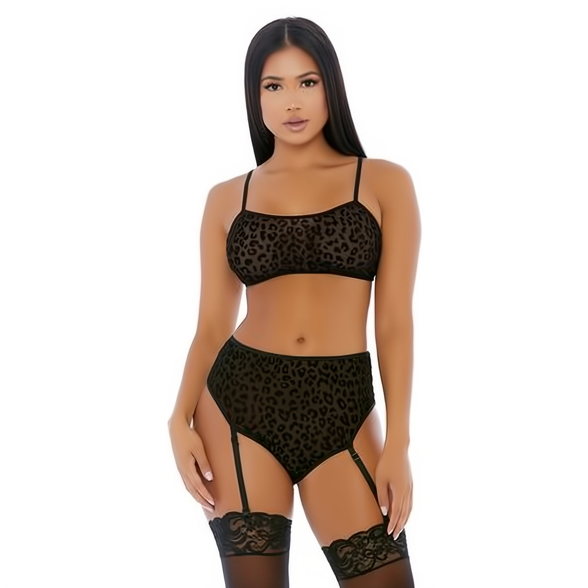 Lustful Leopard - Cami Lingerie Set - L - EroticToyzProducten,Lingerie,Lingerie voor Haar,2 - Delige Set,Outlet,,VrouwelijkForplay