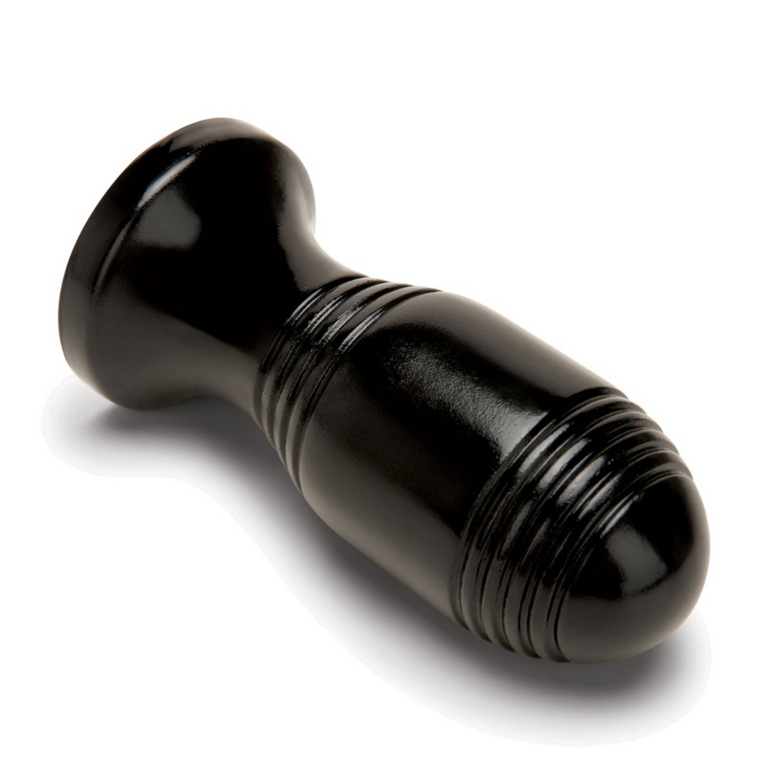 Luxe Geribbelde Butt Plug - Zwart 11,4 cm - EroticToyzButtplugs Anale Dildo's Niet VibrerendProwler Red