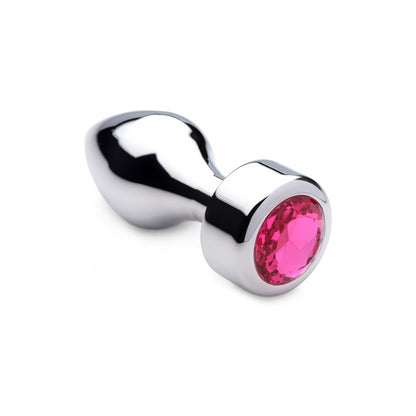 Luxe Roze Edelsteen Aluminium Plug - Medium Met Gewogen Basis - EroticToyzProducten,Toys,Anaal Toys,Buttplugs Anale Dildo's,Buttplugs Anale Dildo's Niet Vibrerend,Outlet,,GeslachtsneutraalXR Brands