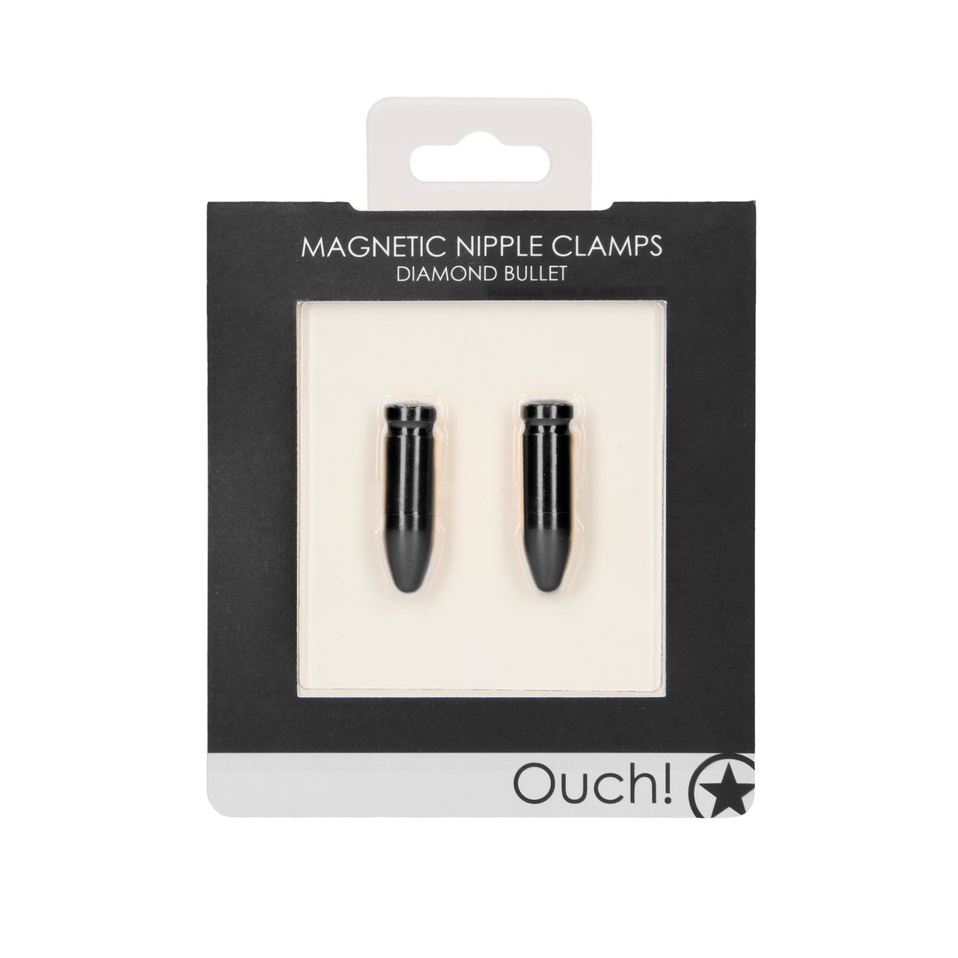 Magnetic Nipple Clamps Diamond Bullet - EroticToyzProducten,Toys,Tepel Toys VacuÃ¼m Toys,Tepelklemmen,Outlet,,GeslachtsneutraalOuch! by Shots