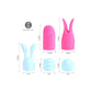 Maia Quinn Penis Sleeve Set - Siliconen Aanhangsels 5 - Delig Neon Pink/Pastel Blue - EroticToyzPenis SleeveMaiatoys