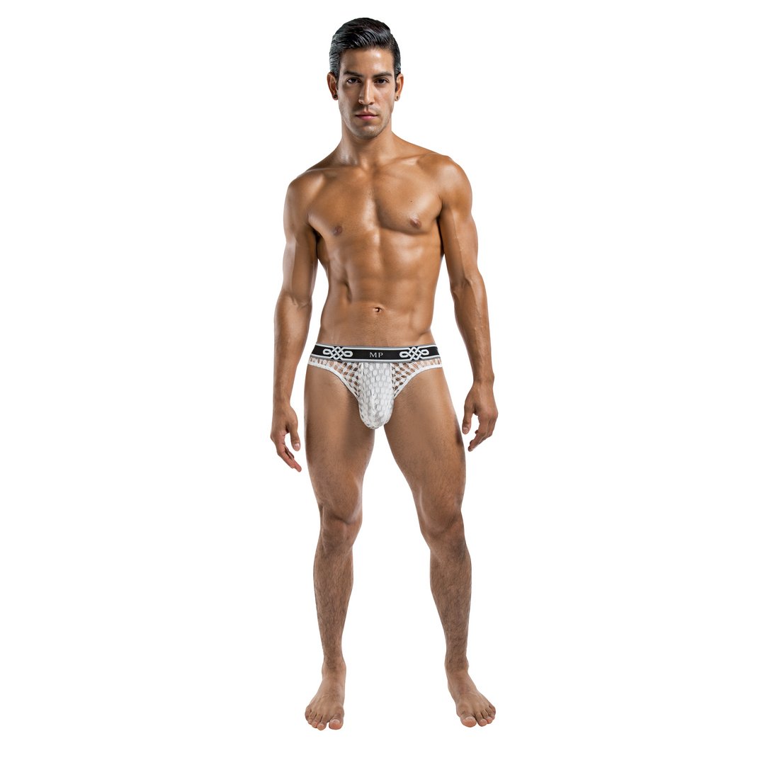 Male Power Lo Rise String - S/M Wit - EroticToyzStringsMale Power