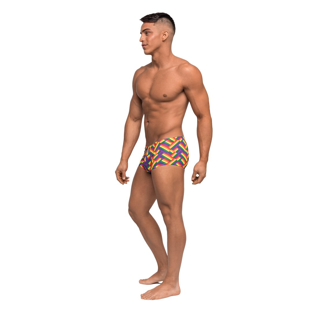 Male Power Mini Short L Regenboogprint - Pride Collectie - EroticToyzBoxershortsMale Power