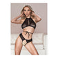 Marley - M - Black - EroticToyzProducten,Lingerie,Lingerie voor Haar,2 - Delige Set,Strings en Slipjes,,VrouwelijkAllure