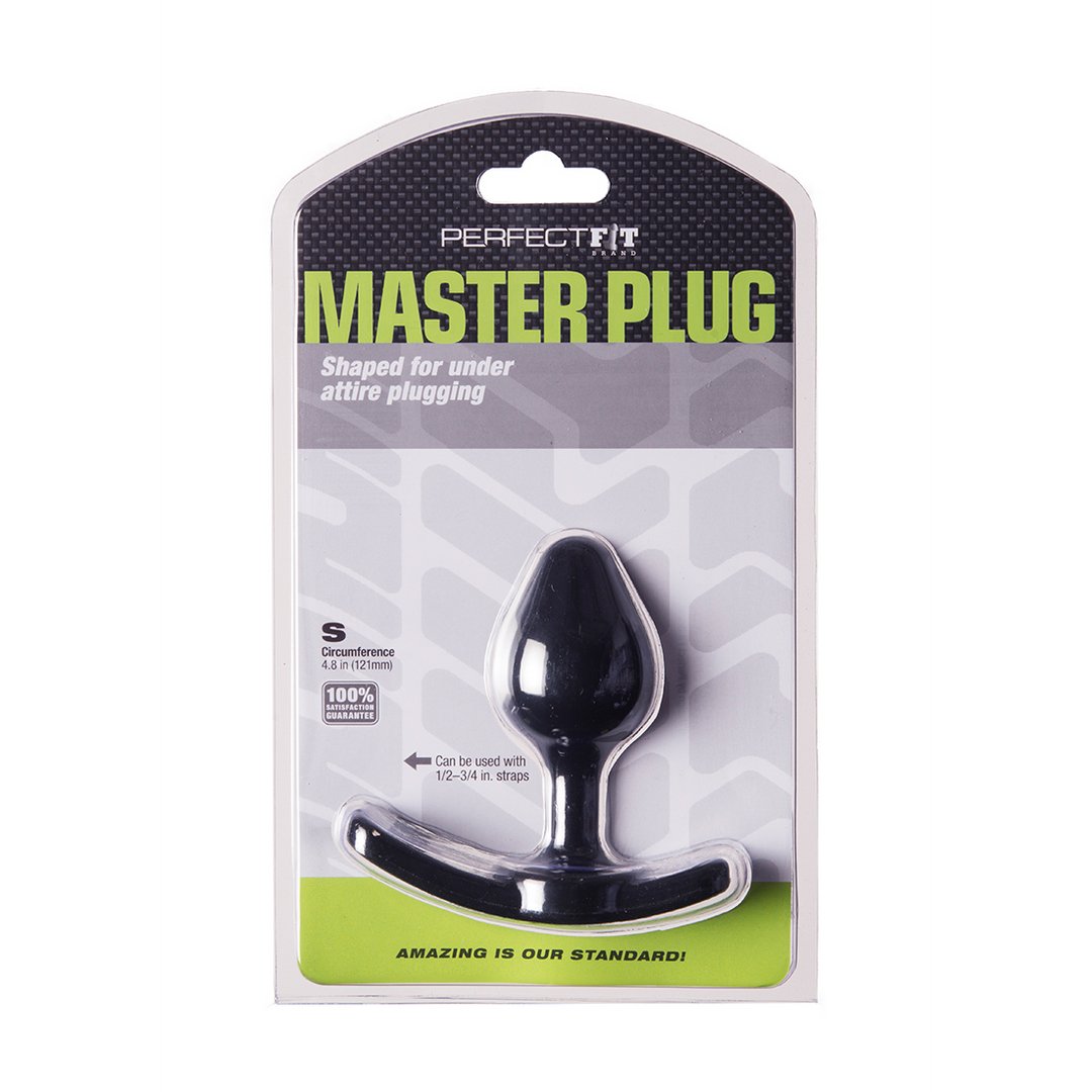 'Master Plug Small Butt Plug 12 cm - Zwart' - EroticToyzButtplugs Anale Dildo's Niet VibrerendPerfectFitBrand