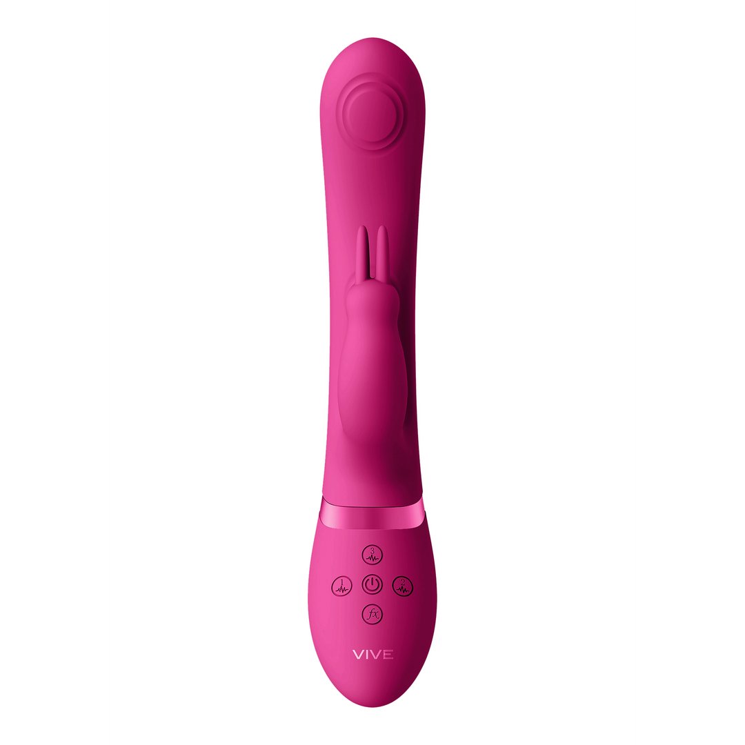 May - Dual Pulse - Wave Vibrating C - spot G - Spot Rabbit - Pink - EroticToyzProducten,Toys,Vibrators,Rabbit Vibrators,,VrouwelijkVIVE by Shots