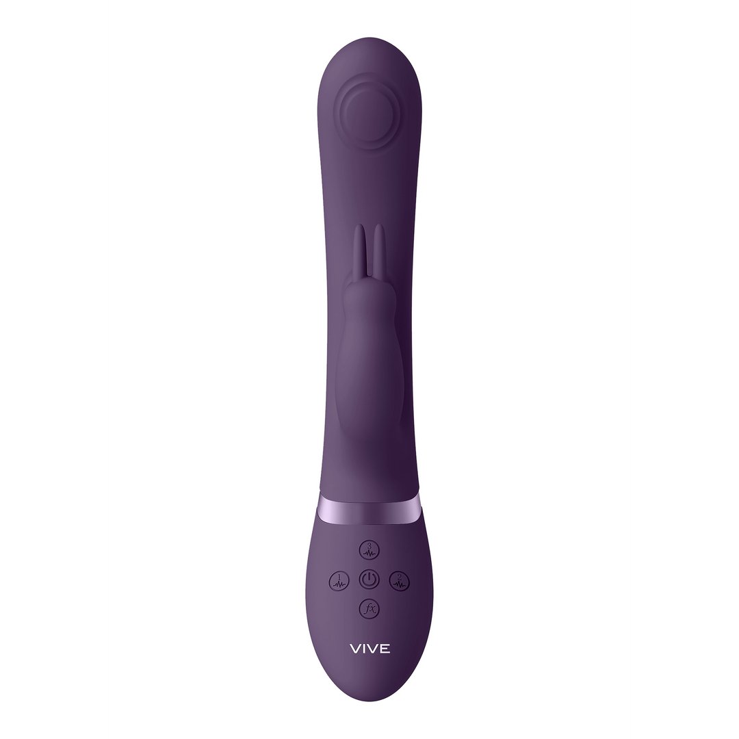May - Dual Pulse - Wave Vibrating C - spot G - Spot Rabbit - Purple - EroticToyzProducten,Toys,Vibrators,Rabbit Vibrators,,VrouwelijkVIVE by Shots