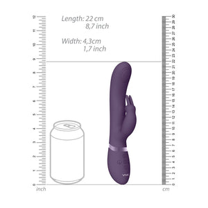 May - Dual Pulse - Wave Vibrating C - spot G - Spot Rabbit - Purple - EroticToyzProducten,Toys,Vibrators,Rabbit Vibrators,,VrouwelijkVIVE by Shots