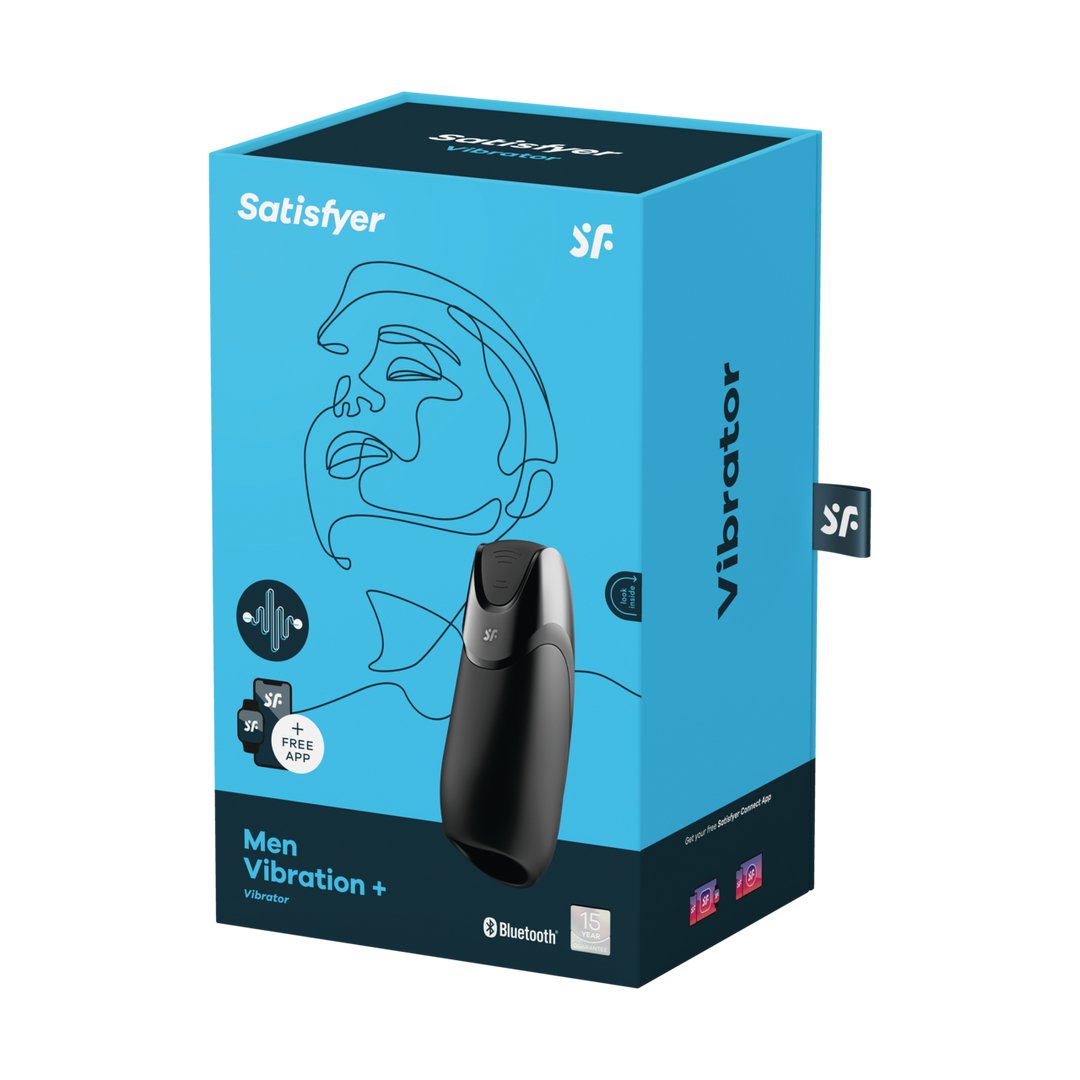 Men Vibration+ Connect App - Black - EroticToyzProducten,Toys,Toys voor Mannen,Masturbators Strokers,Vibrerende Masturbator,,MannelijkSatisfyer