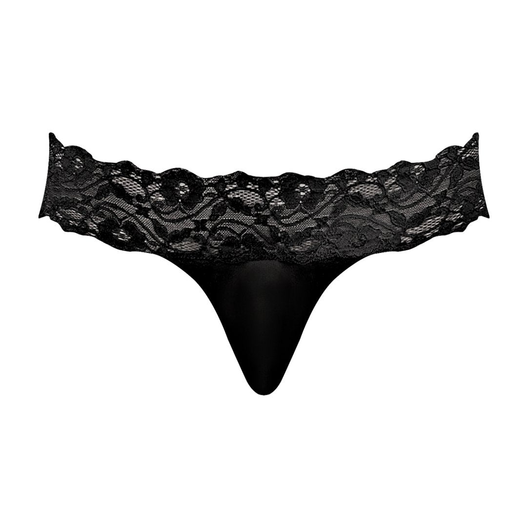 Micro Thong Pinch Back - XL - Black - EroticToyzProducten,Lingerie,Lingerie voor Hem,Strings,,MannelijkMale Power