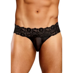 Micro Thong Pinch Back - XL - Black - EroticToyzProducten,Lingerie,Lingerie voor Hem,Strings,,MannelijkMale Power