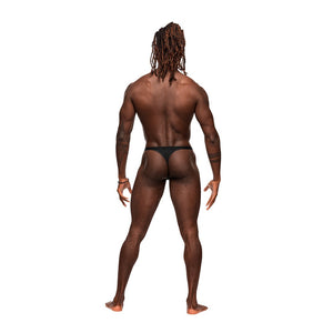 Micro V Thong - M - Black - EroticToyzProducten,Lingerie,Lingerie voor Hem,Strings,,MannelijkMale Power