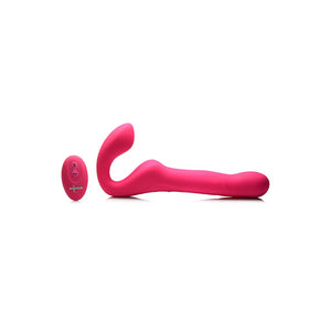 Mighty - Thrust - Thrusting and Vibrating Strapless Strap - On with Remote Control - EroticToyzProducten,Toys,Vibrators,Strap On Vibrators,Strapless,Thrusting Vibrators,,XR Brands