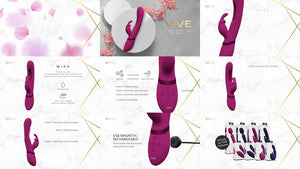 Mika - Triple Motor - Vibrating Rabbit with Innovative G - Spot Flapping Stimulator - Pink - EroticToyzProducten,Toys,Vibrators,Rabbit Vibrators,,VrouwelijkVIVE by Shots