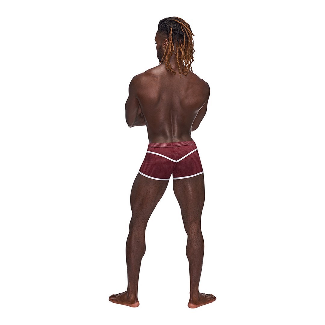 Mini Short - L - Burgundy - EroticToyzProducten,Lingerie,Lingerie voor Hem,Boxershorts,,MannelijkMale Power