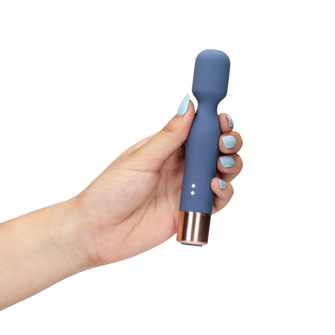 'Mini Wand Vibrator - Oplaadbaar en Waterbestendig - Zwart' - EroticToyzMassagetoestellen WandsLoveline by Shots