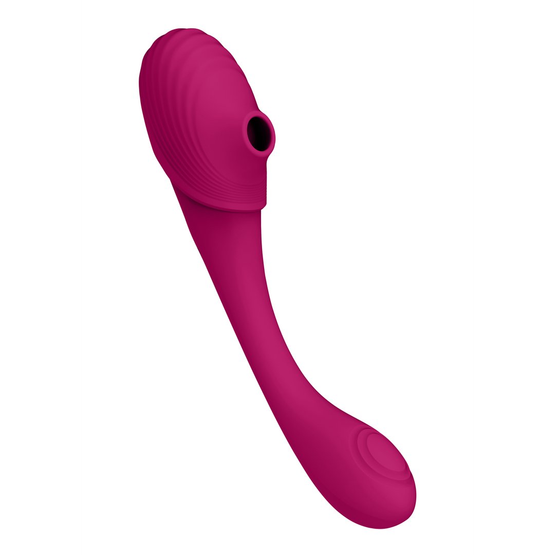 Mirai - Double Ended Pulse Wave Air Wave Bendable Vibrator - EroticToyzProducten,Toys,Vibrators,Buigbare Vibrators,,VrouwelijkVIVE by Shots