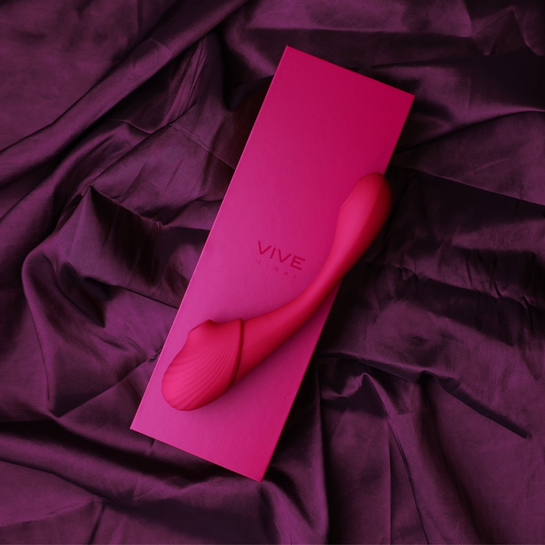 Mirai - Double Ended Pulse Wave Air Wave Bendable Vibrator - EroticToyzProducten,Toys,Vibrators,Buigbare Vibrators,,VrouwelijkVIVE by Shots