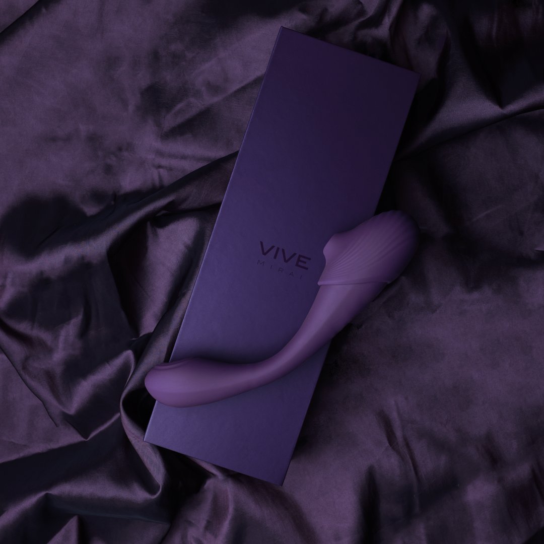 Mirai - Double Ended Pulse Wave Air Wave Bendable Vibrator - EroticToyzProducten,Toys,Vibrators,Buigbare Vibrators,,VrouwelijkVIVE by Shots