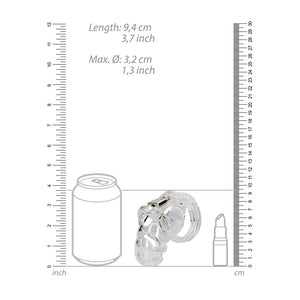 Model 25 - 9 cm - Transparent - EroticToyzProducten,Toys,Toys voor Mannen,Peniskooien en Kuisheidsapparaten,,ManCage by Shots