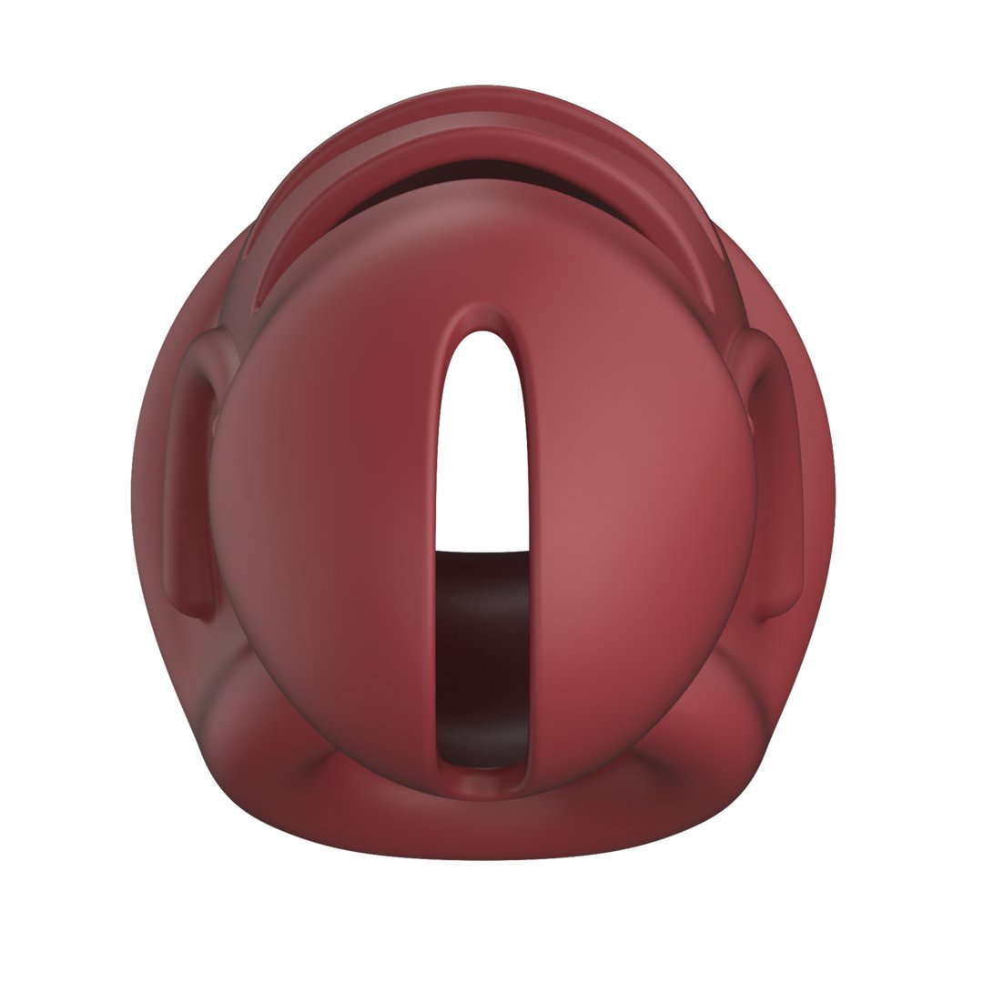 Model 28 - Ultra Soft Silicone Chastity Cage - Red - EroticToyzProducten,Toys,Toys voor Mannen,Peniskooien en Kuisheidsapparaten,,MannelijkManCage by Shots