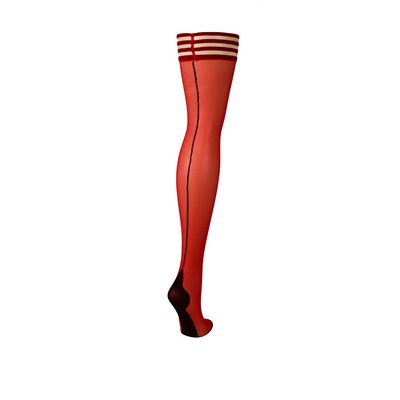 Monica - Thigh High - A - Red - EroticToyzProducten,Lingerie,Accessoires Lingerie,Kousen,,VrouwelijkKix'ies