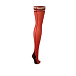 Monica - Thigh High - D - Red - EroticToyzProducten,Lingerie,Accessoires Lingerie,Kousen,,VrouwelijkKix'ies