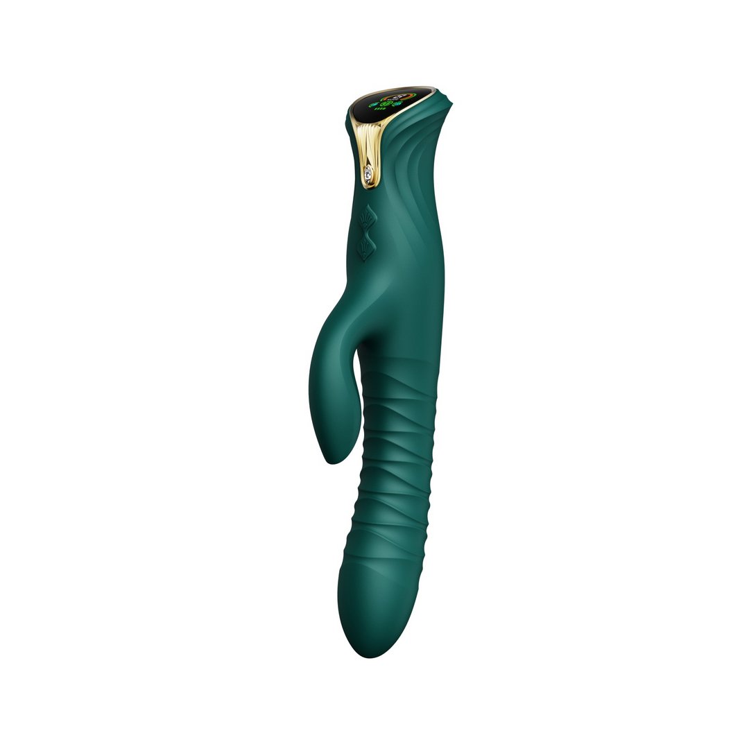 Mose Rabbit Vibrator PowerThrust Technologie - Turquoise Green - EroticToyzThrusting VibratorsZalo