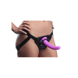 'Navigator G - Spot Dildo Met Harnas & Zuignap - Zwart' - EroticToyzVoorbinddildo'sXR Brands