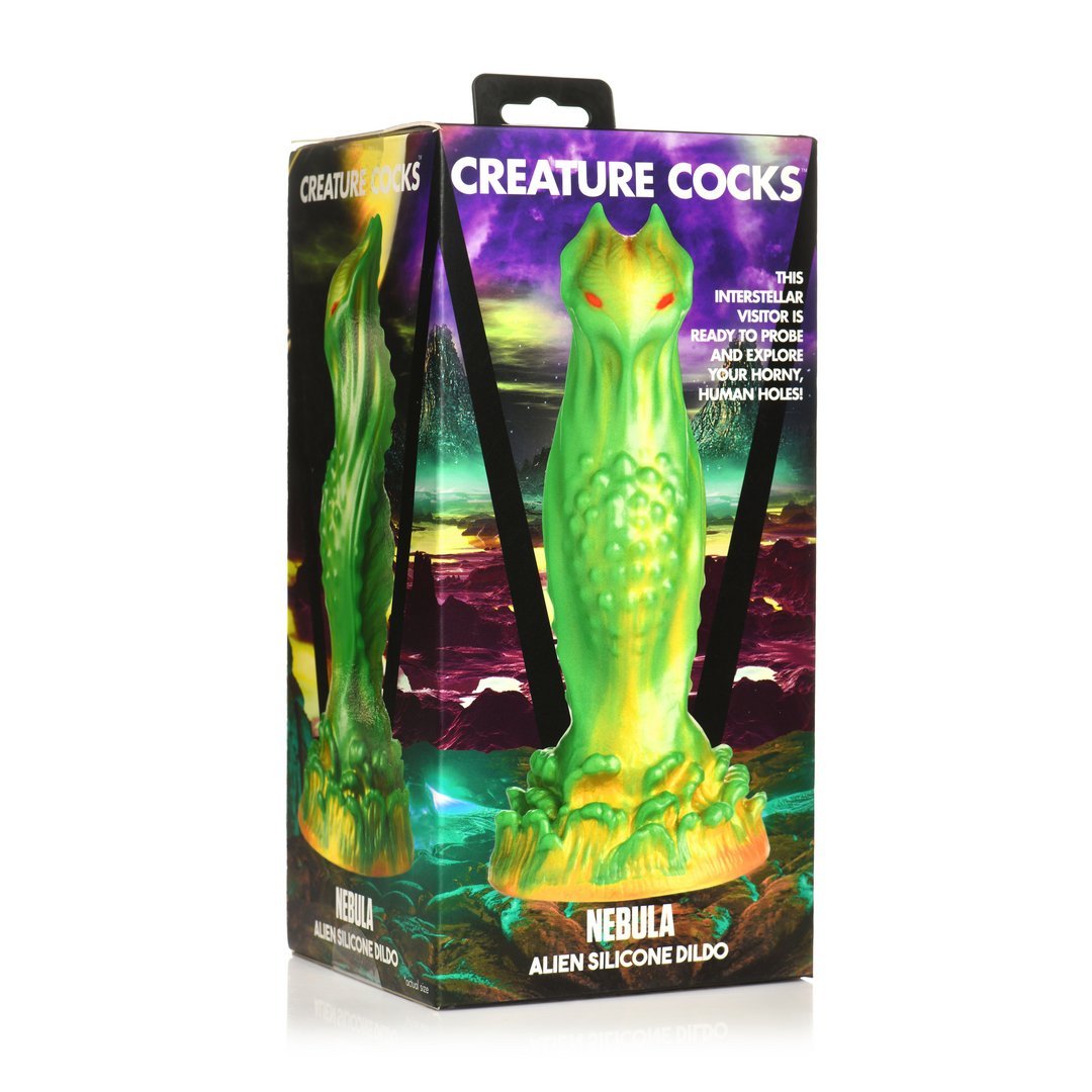 Nebula - Alien Siliconen Dildo - Groen - EroticToyzProducten,Toys,Dildos,Niet - Fallische Dildo's,Nieuwe Producten,,GeslachtsneutraalXR Brands