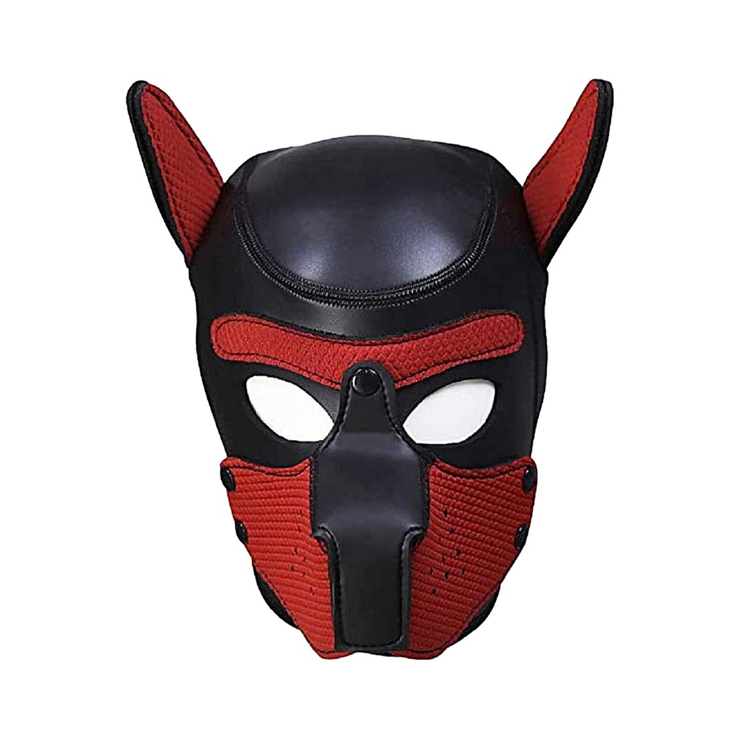 Neopreen Puppymasker - Rood voor Rollenspel en Puppy Play - EroticToyzProducten,Toys,Fetish,Maskers,Gezichtsmasker,,GeslachtsneutraalOuch! by Shots