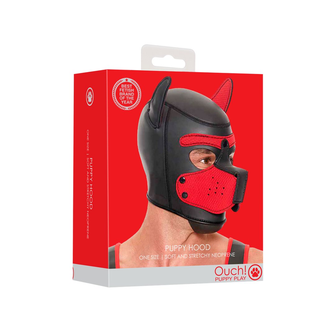 Neoprene Puppy Mask - Red - EroticToyzProducten,Toys,Fetish,Maskers,Gezichtsmasker,,GeslachtsneutraalOuch! by Shots