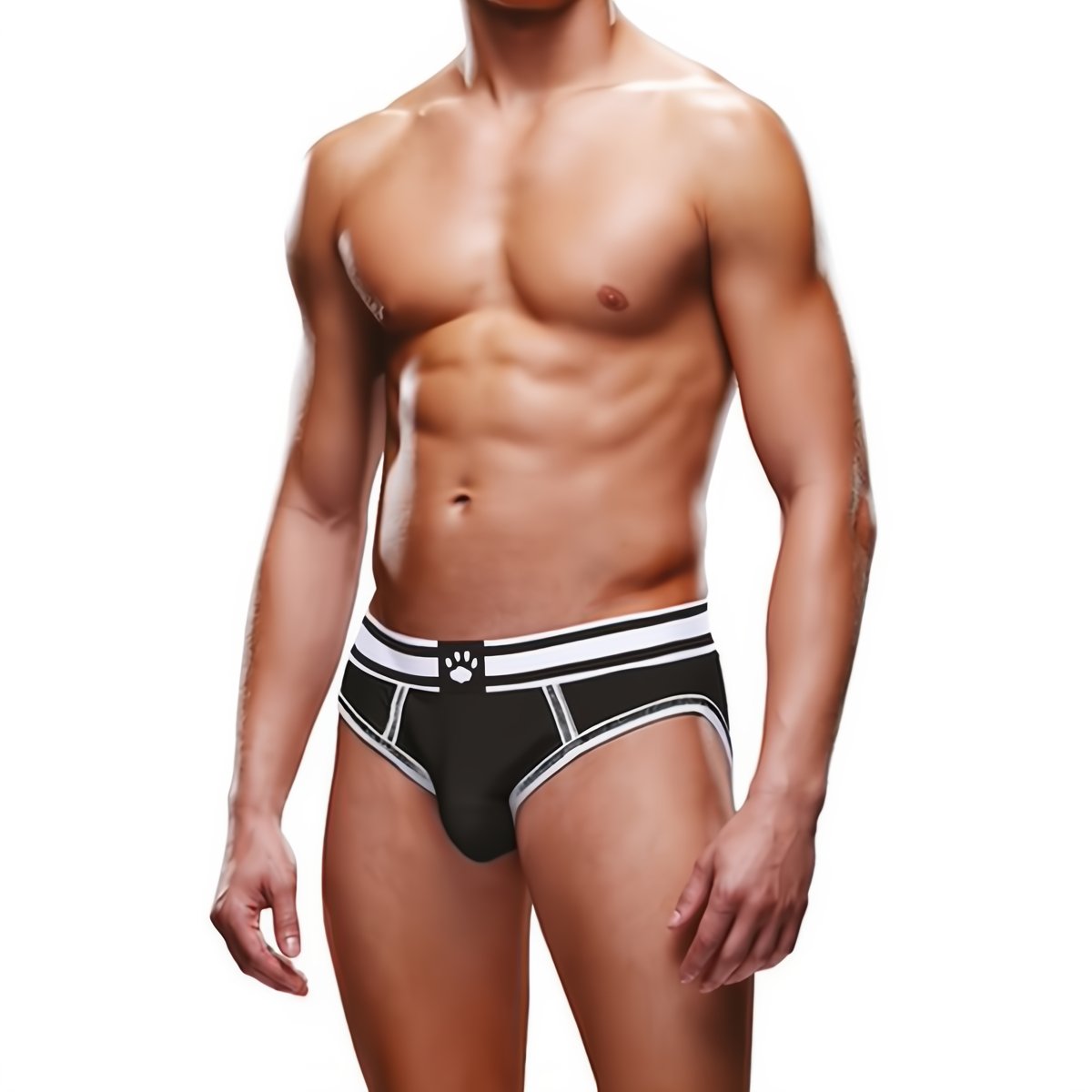 Open Achterkant Brief - Wit - EroticToyzProducten,Lingerie,Lingerie voor Hem,Briefs,,MannelijkProwler