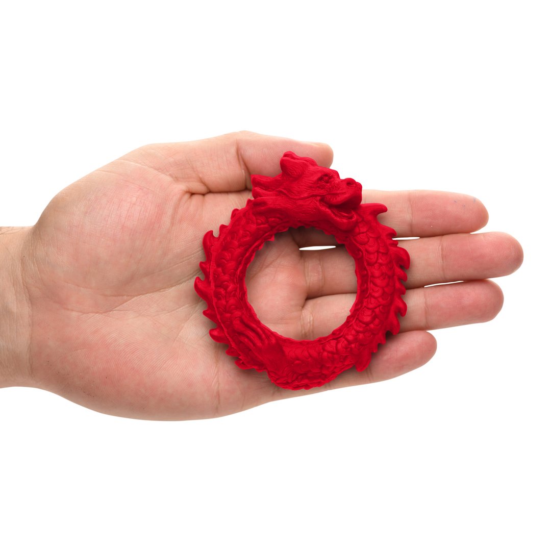 Opkomst van de Draak - Rood Siliconen Cockring voor Prestatieverbetering - EroticToyzProducten,Toys,Toys voor Mannen,Cockringen,Nieuwe Producten,,MannelijkXR Brands