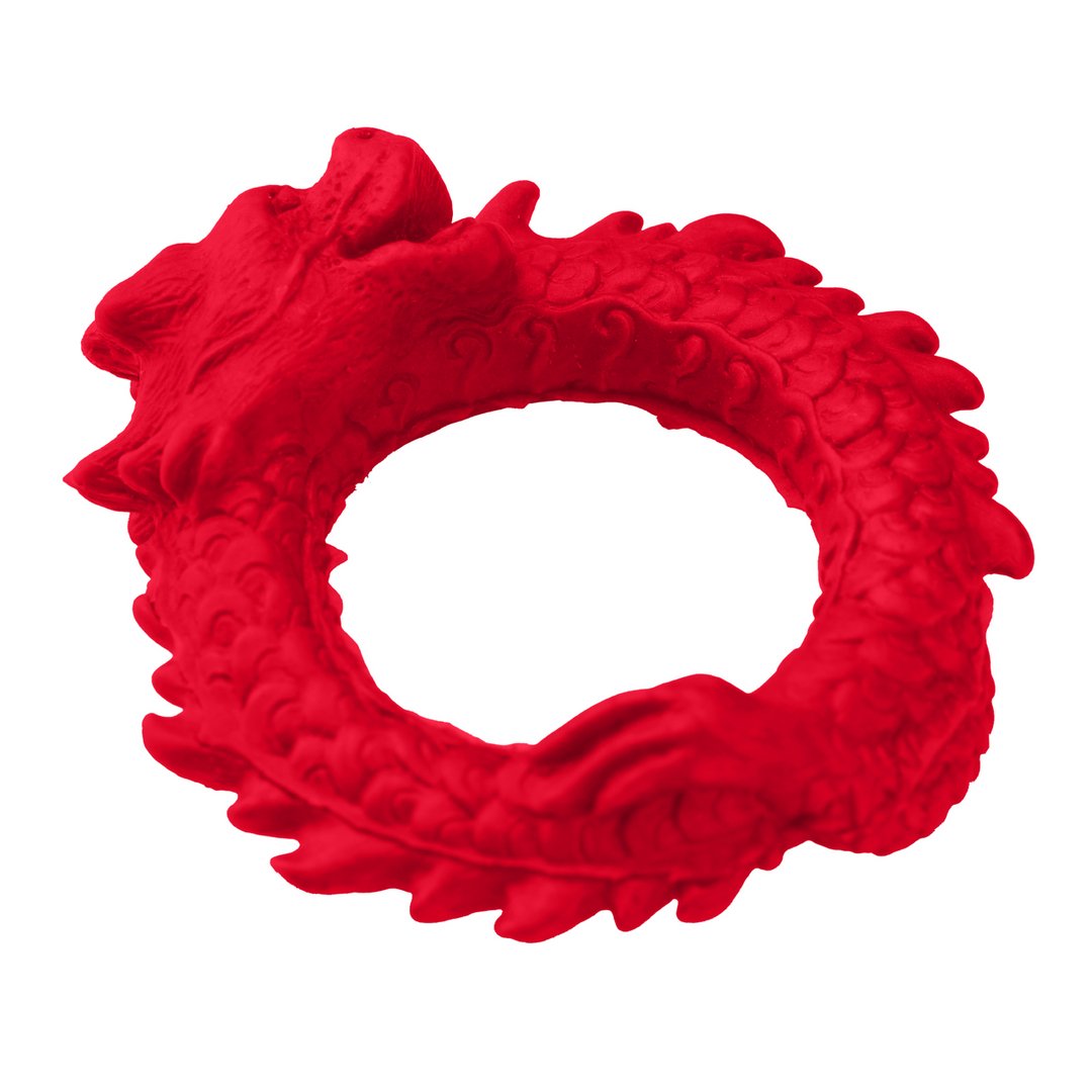 Opkomst van de Draak - Rood Siliconen Cockring voor Prestatieverbetering - EroticToyzProducten,Toys,Toys voor Mannen,Cockringen,Nieuwe Producten,,MannelijkXR Brands