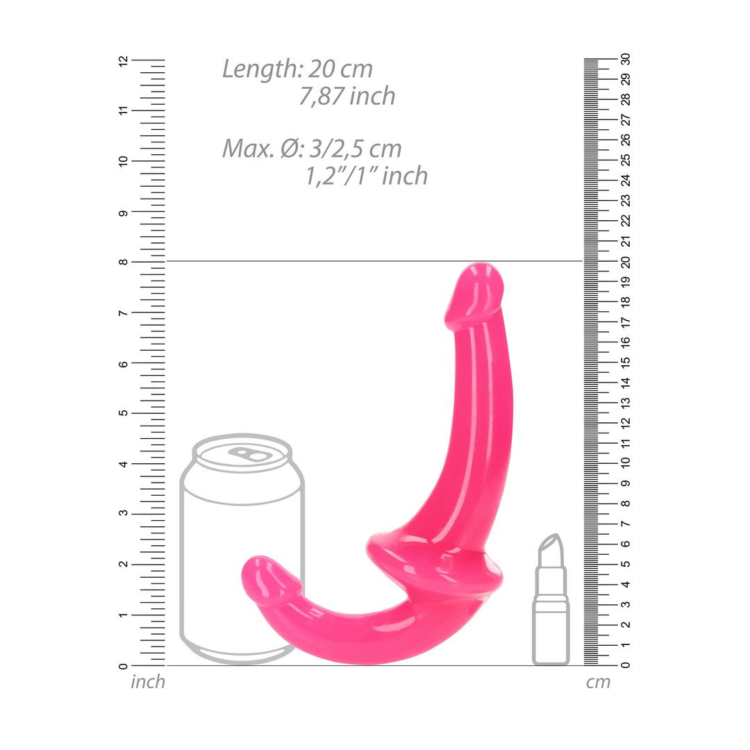 Oplichtende Strapless Dildo - 13,5 cm - Glow in the Dark - EroticToyzProducten,Toys,Dildos,Voorbinddildo's,Strapless,,RealRock by Shots