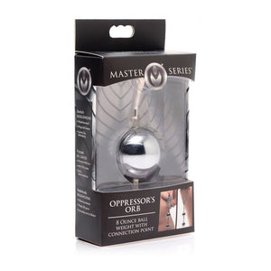 Oppressor's Orb Ball Weight 225 gram met Verbindingspunt - Zilver - EroticToyzFetish - AccessoiresXR Brands