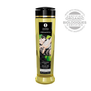 Organica Massageolie Natural 240 ml - Geurloos en Eetbaar - EroticToyzMassage OliënShunga