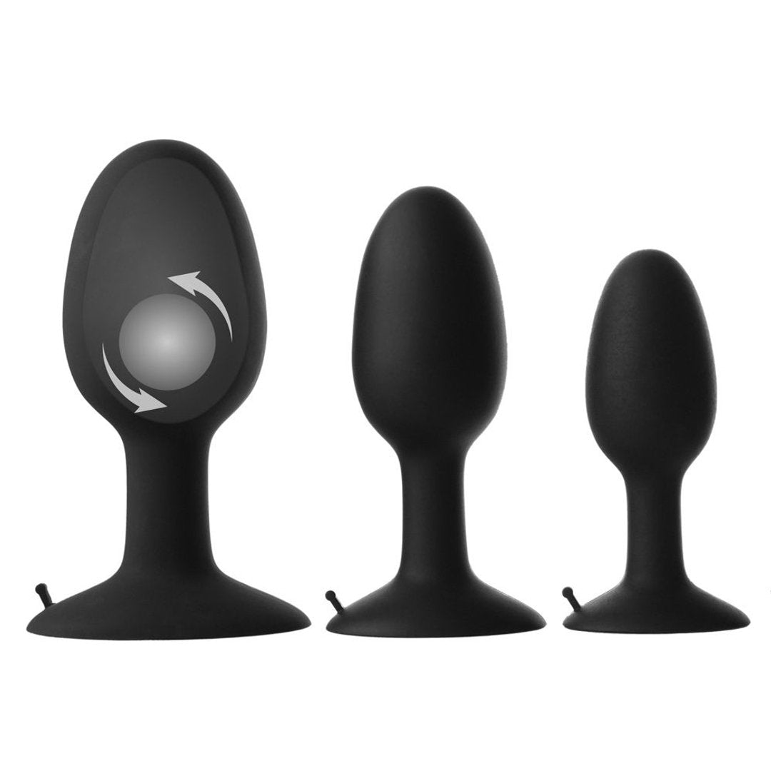 Oscillerende Gewichtige Butt Plug - 10 cm - EroticToyzButtplugs Anale Dildo's Niet VibrerendProwler Red