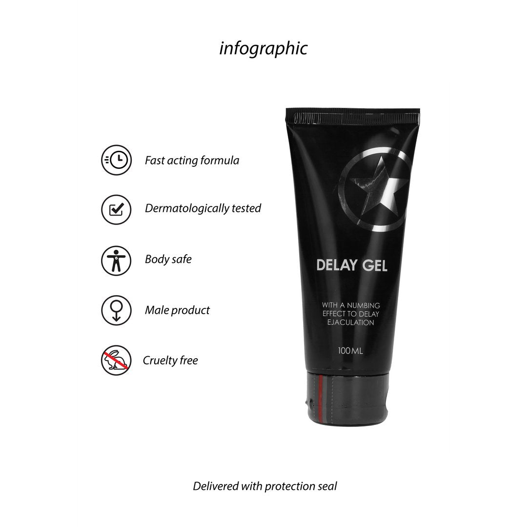 Ouch! Delay Gel 100 ml - Voor Langer Plezier - EroticToyzVertragingsproductenOuch! by Shots