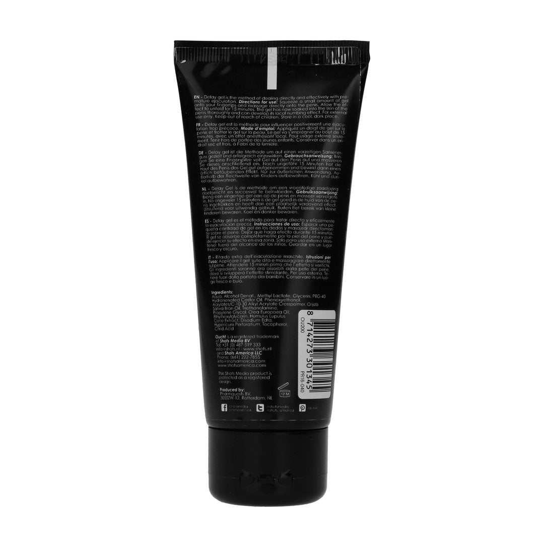 Ouch! Delay Gel 100 ml - Voor Langer Plezier - EroticToyzVertragingsproductenOuch! by Shots