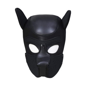 Ouch! Neopreen Puppy Masker Met Afneembare Snuit - Zwart - EroticToyzGezichtsmaskerOuch! by Shots