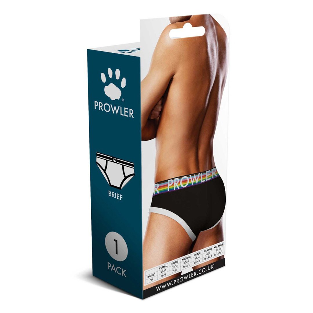 Oversized Paw Brief - XL - Zwart Ondergoed met Pride Design - EroticToyzProducten,Lingerie,Lingerie voor Hem,Briefs,,MannelijkProwler