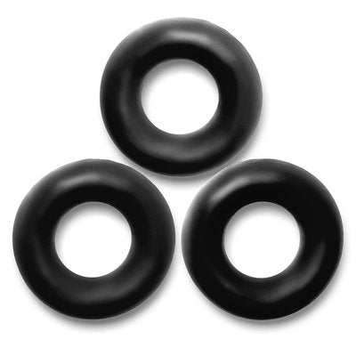 OXBALLS Fat Willy 3pack Jumbo Cockrings - Zwart - EroticToyzCockringenOxballs