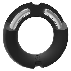 Paradox Cock Ring Silicone/Metaal 45 mm - Zwart - EroticToyzCockringenDoc Johnson