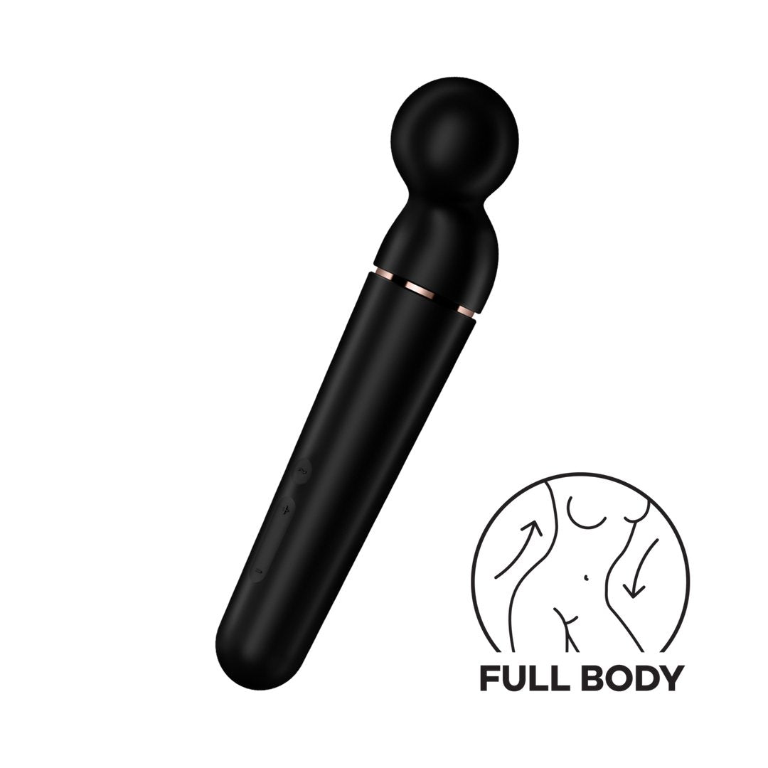 Planet Wand - er Massager - Zwart en Roségoud - EroticToyzProducten,Toys,Vibrators,Massagetoestellen Wands,,GeslachtsneutraalSatisfyer