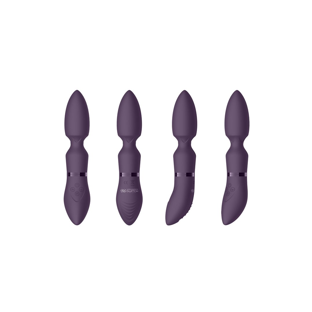 'Pleasure Kit #4 Vibrator Set met Verwisselbare Opzetstukken - Zwart' - EroticToyzToy SetsSwitch by Shots